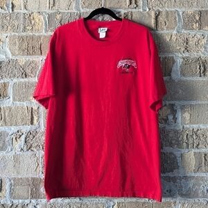 Vintage 2002 NFC Champions Tampa Bay Buccaneers Embroidered SS T-Shirt Large Red